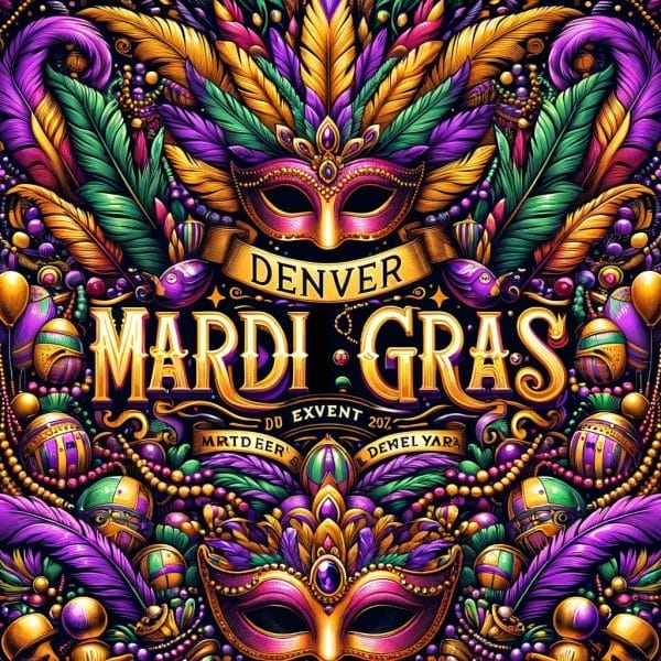 At the Naughty Ball Denver Mardi Gras Celebration